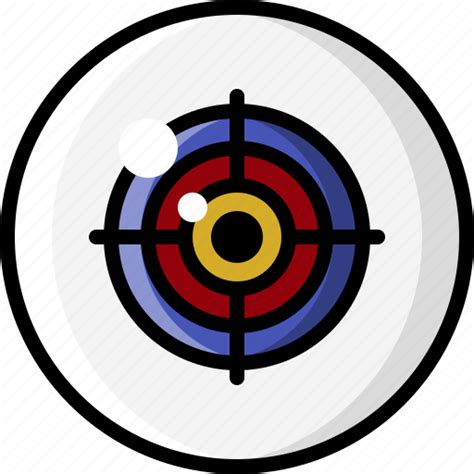 Crosshairs, eye, eyeball, eyesight, focus, target, vision icon - Download on Iconfinder