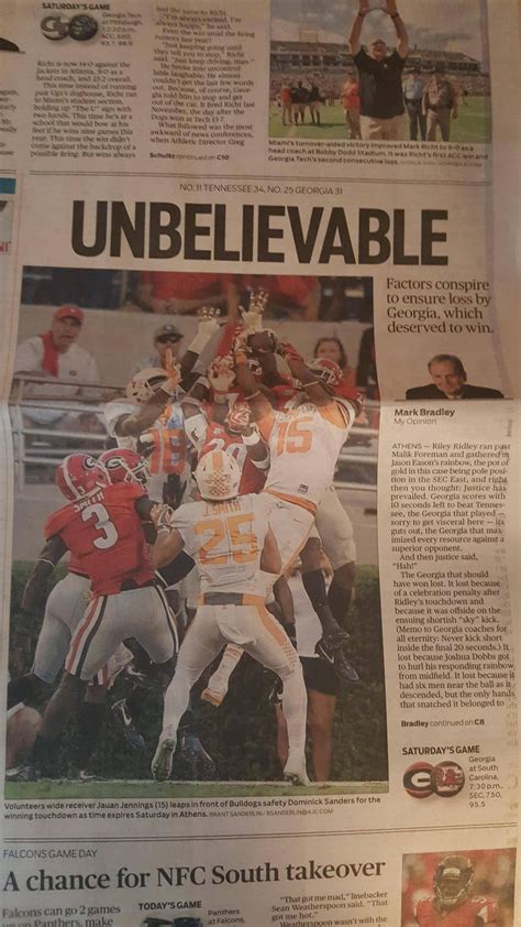 The Atlanta Journal Constitution Sports Page : ockytop