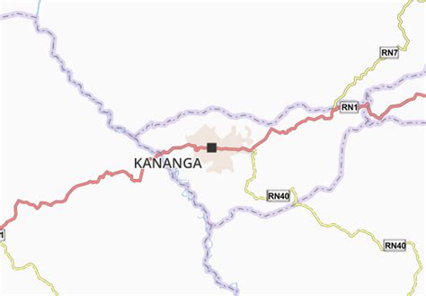 MICHELIN Kananga map - ViaMichelin