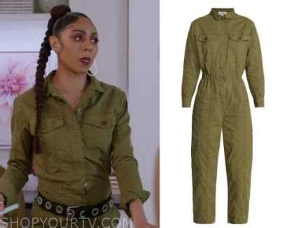 All American: Season 5 Episode 15 Patience's Green Jumpsuit | Shop Your TV