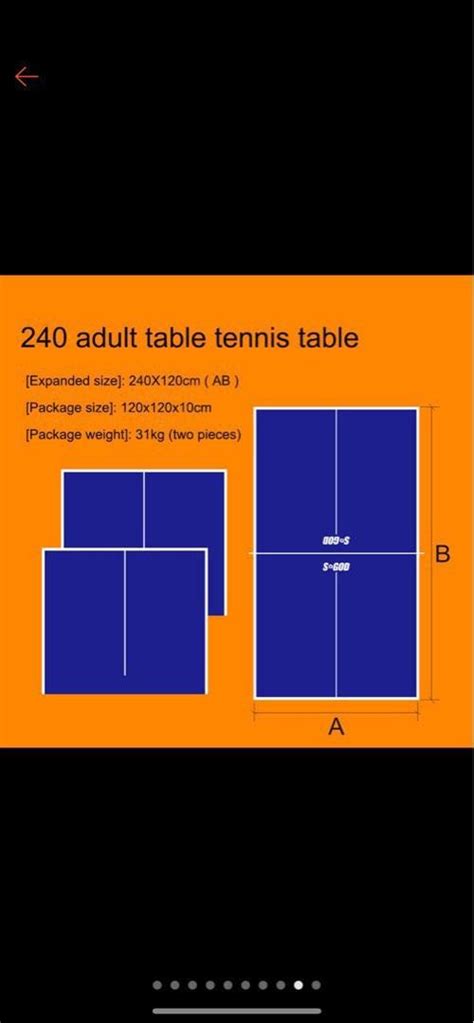 Foldable table tennis table. 240x120, Sports Equipment, Other Sports ...