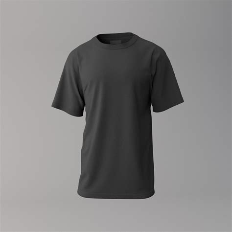 T-Shirt Black | 3D model | Shirts, T shirt black, Model