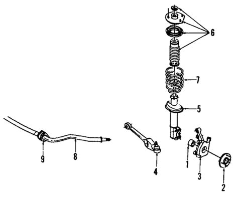 SUSPENSION COMPONENTS for 2000 Saturn SL1