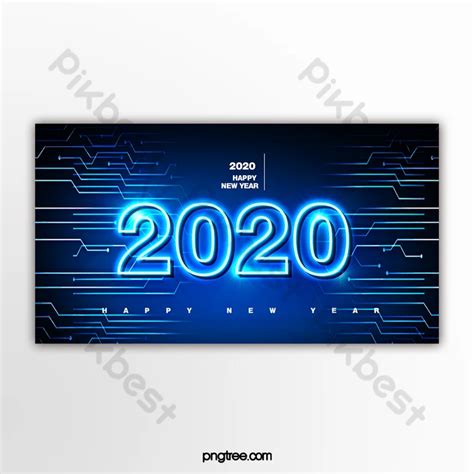 Blue Technology 2020 Theme Banner | PSD Free Download - Pikbest