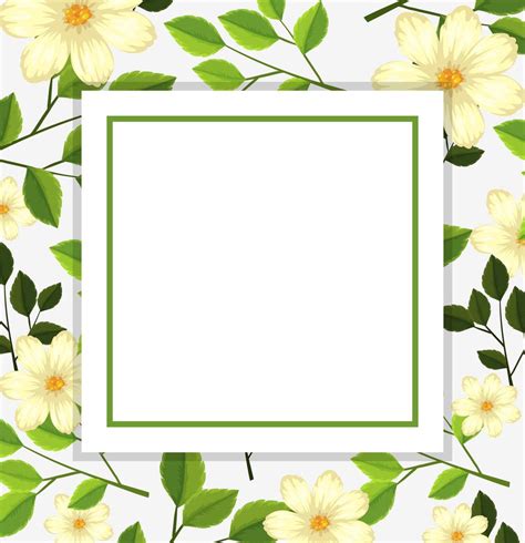 Beautiful flower card template 694755 Vector Art at Vecteezy