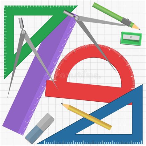 Geometry Instruments Stock Vector - Image: 52592809