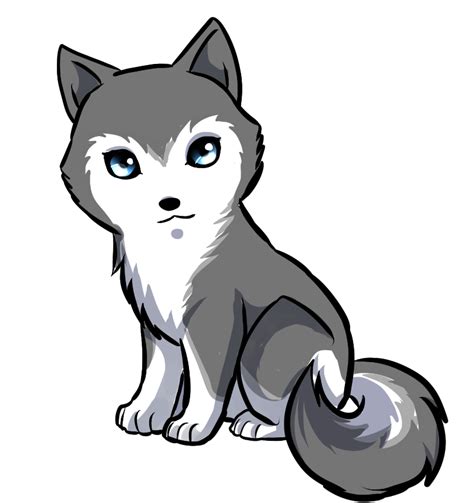 Cristal gif Cartoon Wolf Drawing, Husky Drawing, Cute Wolf Drawings ...