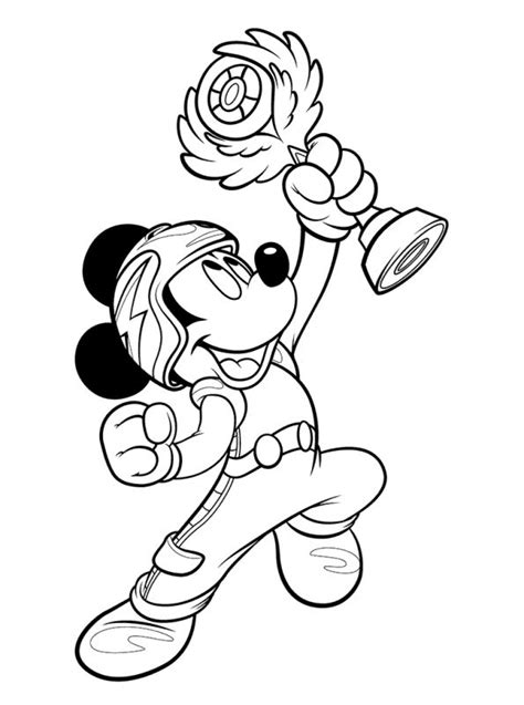 Kids-n-fun.com | Coloring page Mickey Mouse and de Roadster Racers ...