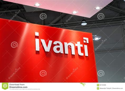 Ivanti Company Logo Sign on Exhibition Fair Cebit 2017 in Hannover ...