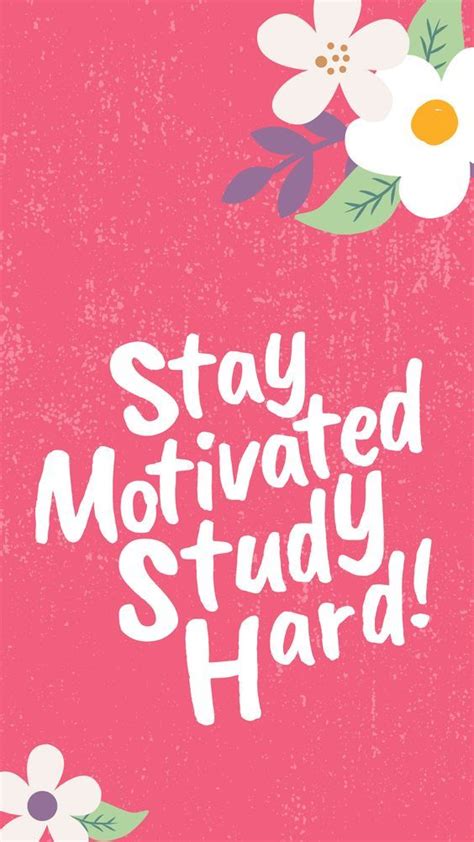 Stay Motivated Study Hard! #StudyQuotes #StudyMotivationQuotes #Quotei… in 2020 | Motivational ...