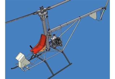 Ultralight Aircraft Helicopter Plans Single Seat Plans Dimensions, Instructions, Material List ...