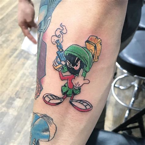 Thank you @drew_243 for letting me design your Marvin the Martian tattoo. Your the man DM for ...