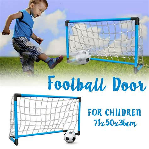 Kids Soccer Goal Set Mini Football Goal Includes Ball + Pump + Net Toy ...