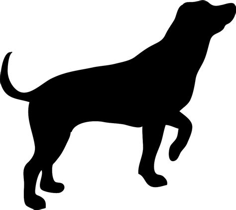 Sitting Dog Silhouette at GetDrawings | Free download