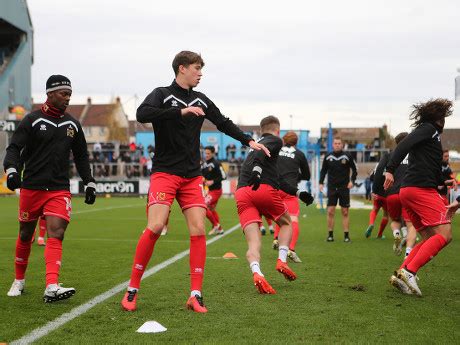 Mk Dons Players Prematch Warm During Editorial Stock Photo - Stock ...