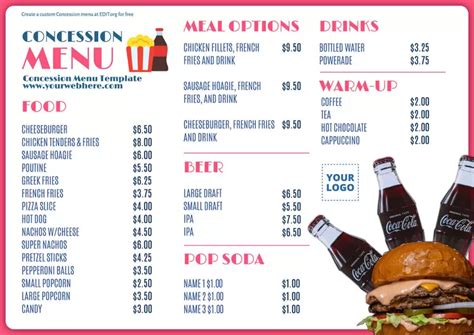 Customize a Concession Stand Banner Template