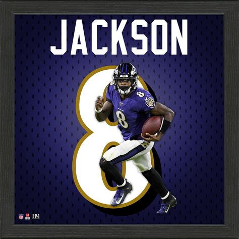 Lamar Jackson Jersey Number Frame