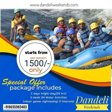 Dandeli Holiday Packages, Tourist Attractions Enjoy Nature,