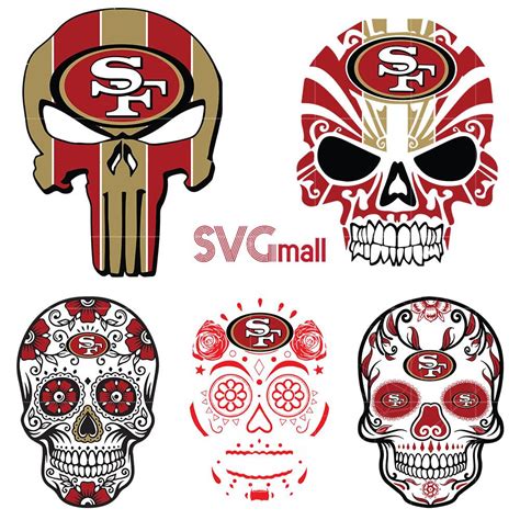 7243 Cricut 49Ers Skull Svg SVG PNG EPS DXF File