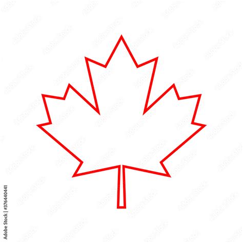 Maple leaf vector icon. Maple leaf vector illustration. Canada vector ...