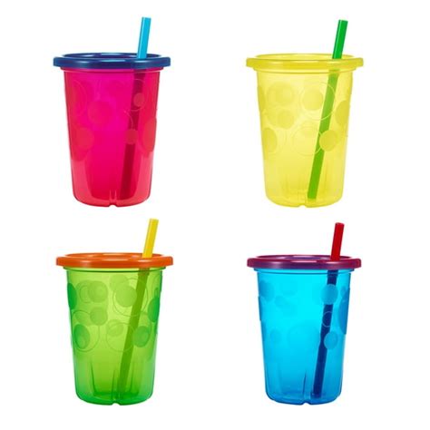 The First Years Take & Toss Spill-Proof Straw Cups With Snap on Lids ...