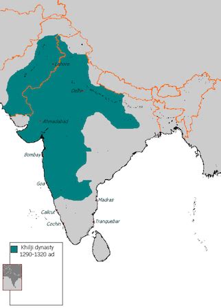 Khilji Dynasty Map