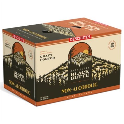 Deschutes Brewery® Black Butte Non-Alcoholic Porter Craft Beer, 6 cans / 12 fl oz - King Soopers