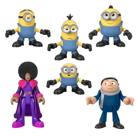 Buy Imaginext Minions The Rise of Gru Figure Pack, Set of 6 Poseable ...