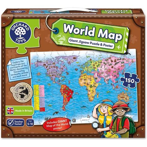 World Map Jigsaw Puzzle and Poster