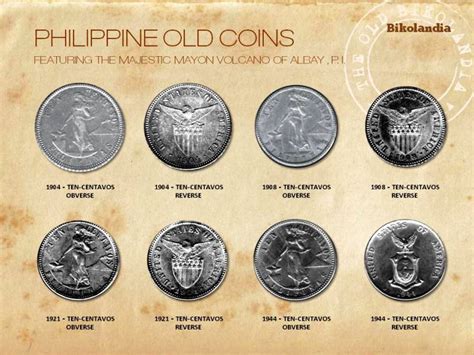 Bikolandia: PHILIPPINE OLD COINS: FEATURING THE MAJESTIC MAYON VOLCANO ...