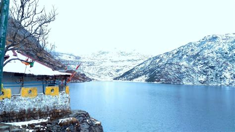 Snowfall at Changu Lake Gangtok | Sikkim Winter Trip | Tsomgo Lake Baba Mandir Nathula Package ...