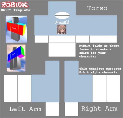 Anime Girl Roblox Shirt Template