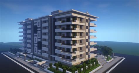 Modern Apartment Building #3 Minecraft Project | Minecraft modern ...