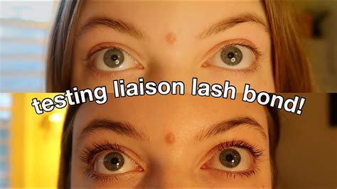 testing the liaison lash bond eyelash growth & extension serum for 1 month! - YouTube