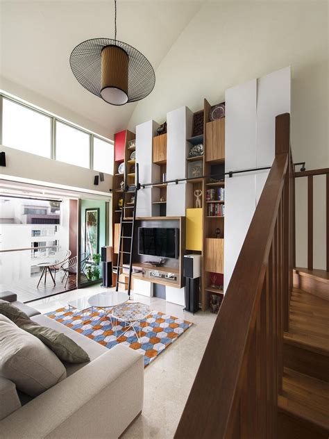 High Ceiling Storage Ideas: 4 Full-height built-in storage cabinets