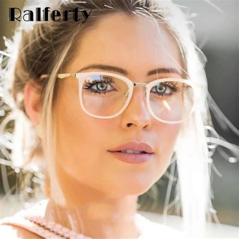 Ralferty Glasses Frame Women Clear Eyeglasses Frames For Glasses F92128 ...