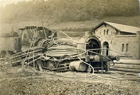 Steam loco: boiler implosion/explosion of engine “Warburg” (Wöhlert 23/ ...