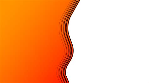 Simple one sided gradient wave stroke Orange Color dark Orange Color youtube thumbnail template ...