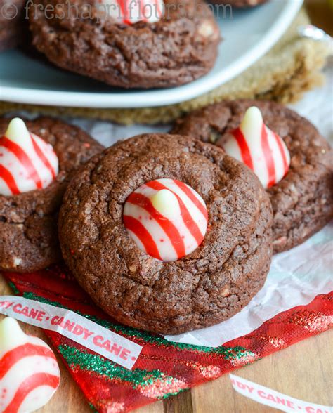 Chocolate Peppermint Blossom Cookies | Recipe | Blossom cookies, Chocolate peppermint, Christmas ...