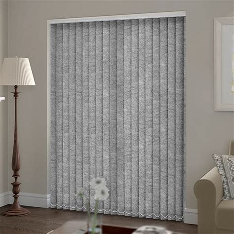 Welwyn Motted Grey Vertical Blind | Blinds 2go