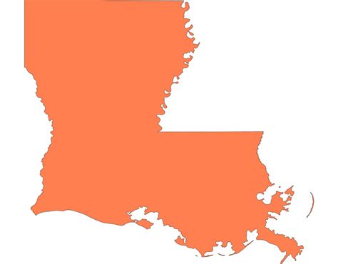 Louisiana State Outline Clipart Png Download Full Siz - vrogue.co