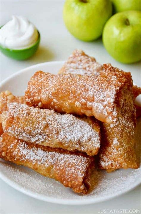 Apple Pie Egg Rolls - Just a Taste