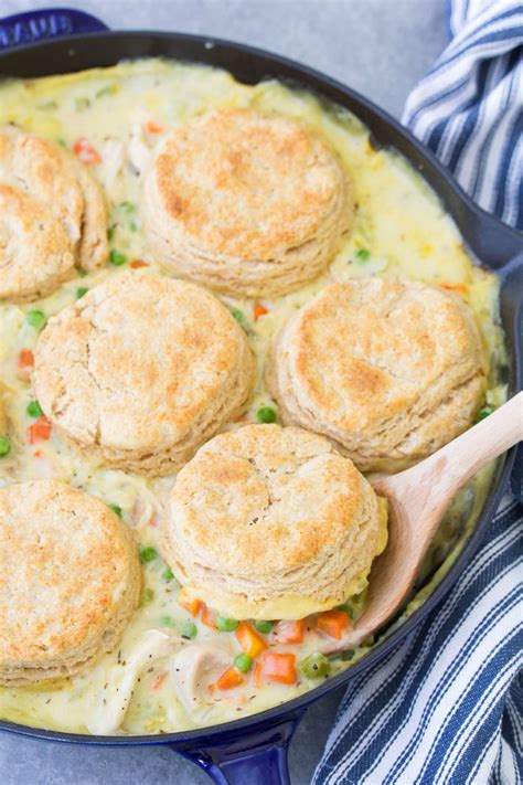 Chicken Pot Pie with Biscuits - Kristine's Kitchen