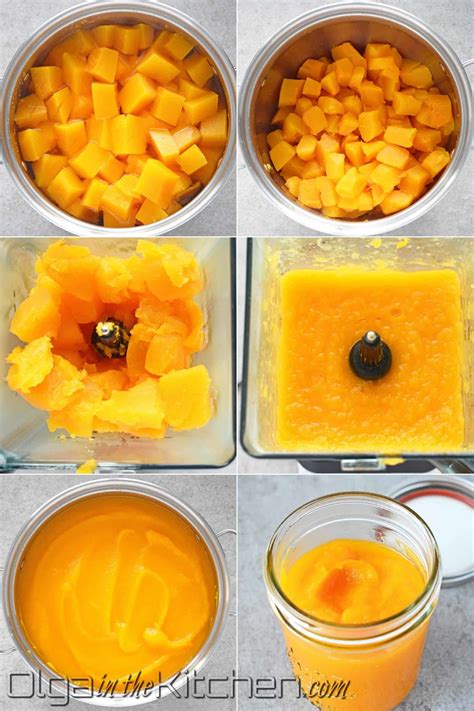 Homemade Pumpkin Puree - Olga in the Kitchen