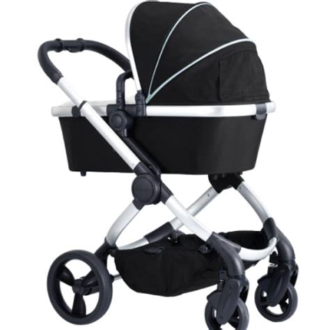 iCandy Peach Single Stroller with Bassinet – Chrome/Beluga