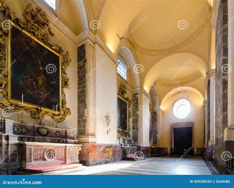 Church Interior. Cathedral of Santa Agatha - Duomo in Catania Editorial Image - Image of sicily ...