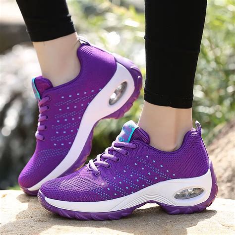 2019 Air Cushion Women Platform Sneakers Breathable Mesh Casual Shoes Woman Light Comfortable ...