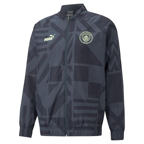 Puma Men's Manchester City F.C. Prematch Football Jacket - Parisian ...