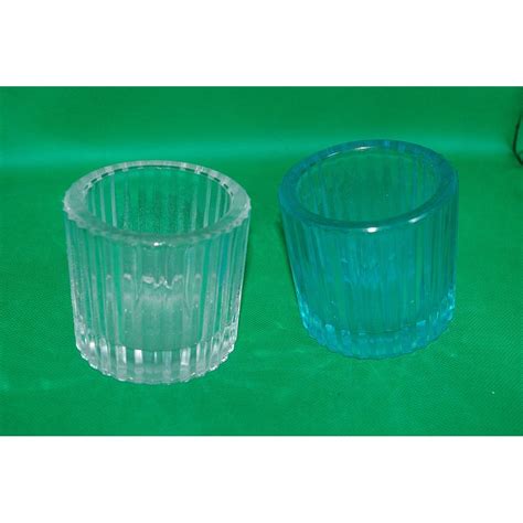 Blue And White Candle Holders Set Of 2 | Grand Liquidation