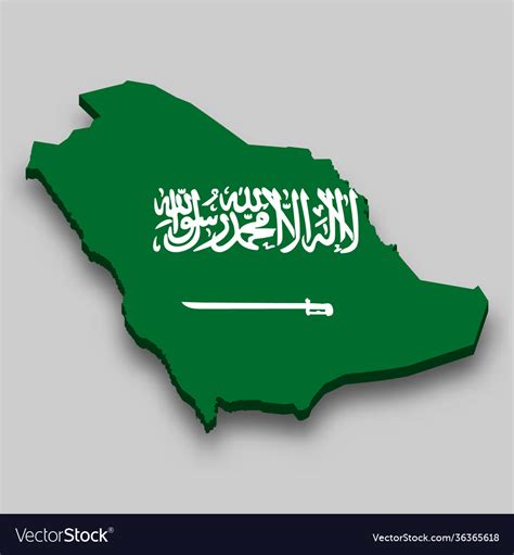 Stylized Map Of Saudi Arabia Isometric 3d Green Map W - vrogue.co